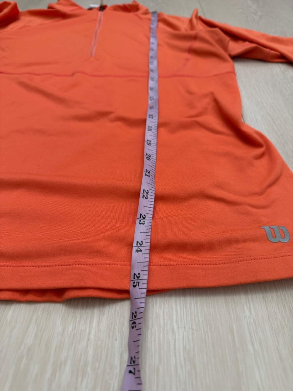 ✨ Wilson Bright Orange Sports Quarter Zip Top - Picture 5 of 7